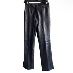 Cache Black Leather Pants